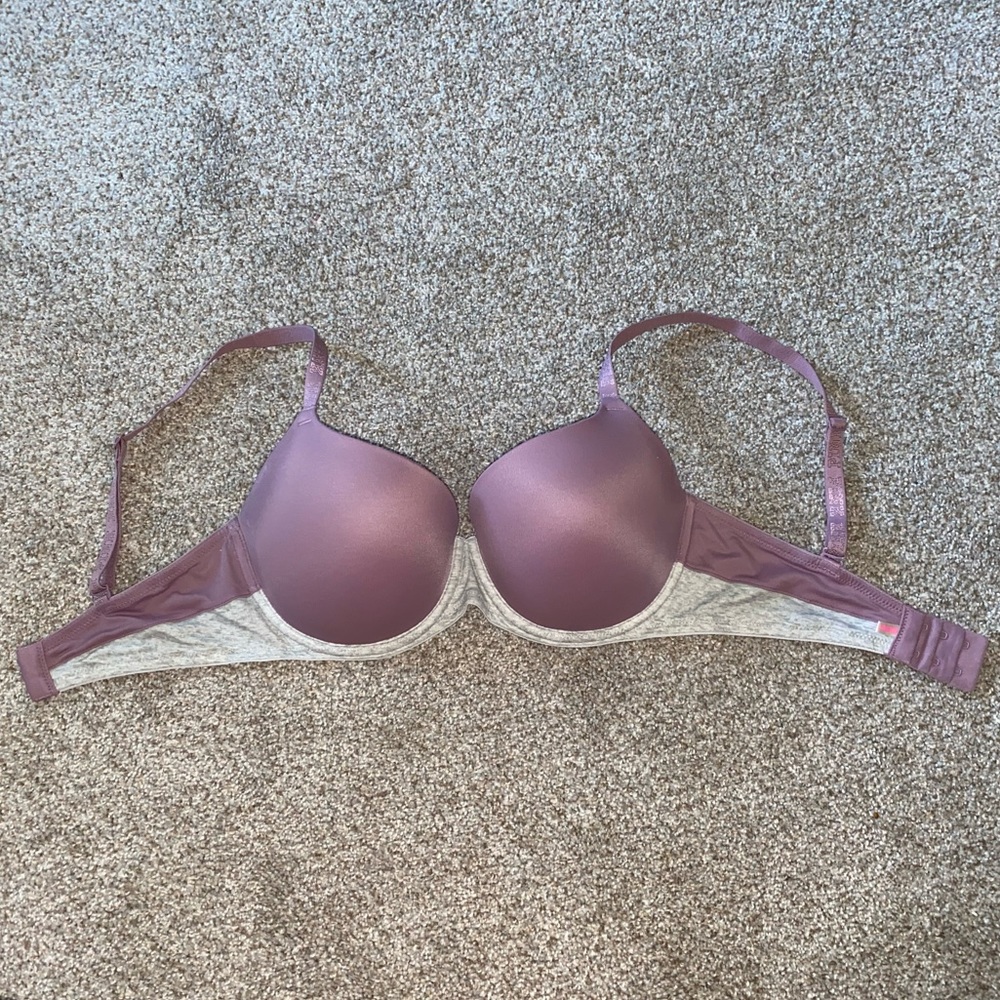 VS Pink Bra in Light Purple & Gray